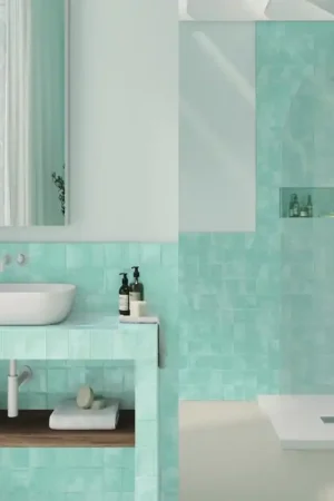 carrelage effet zellige 10x10 cm NOUR AQUA Must-Have